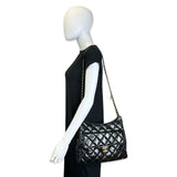 Crumpled Calfskin Medium Wavy Hobo