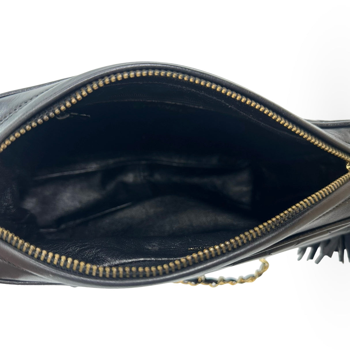 CHANEL: Quilted Lambskin Front Pocket Camera Bag