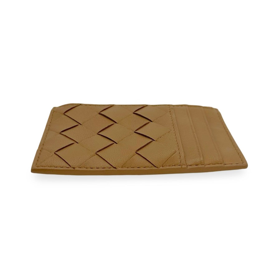BOTTEGA VENETA: Intrecciato Zip Top Card Holder