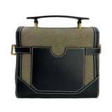 BALMAIN: Canvas Stitched Logo B-Buzz 23