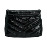 SAINT LAURENT: Quilted Patent Toy Loulou