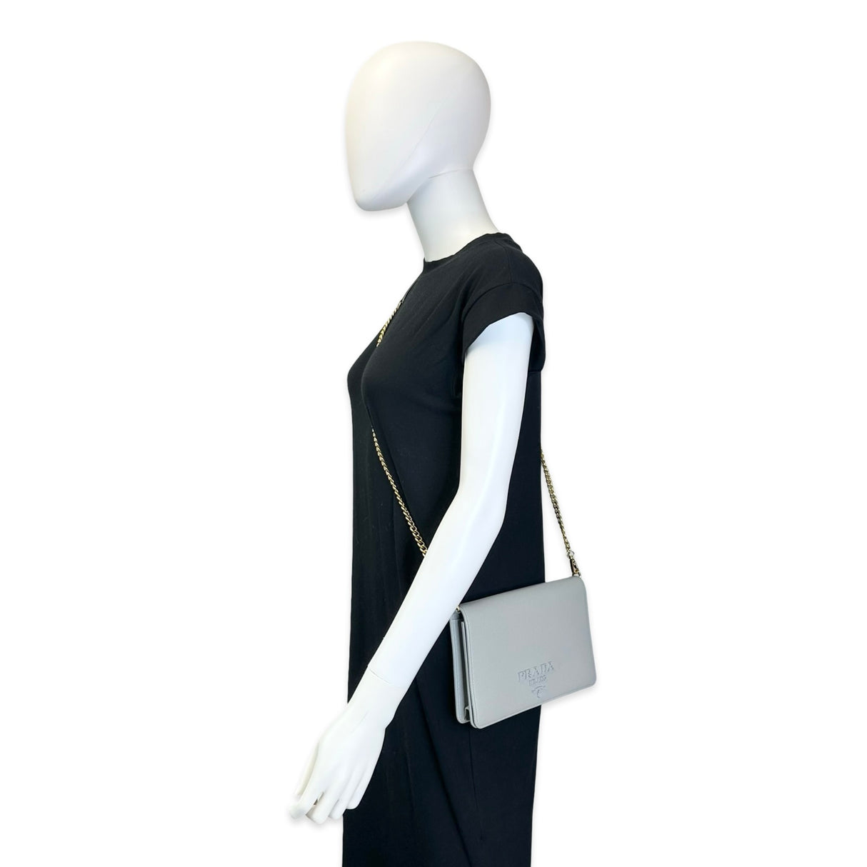 Saffiano Mini Bag Chain Wallet