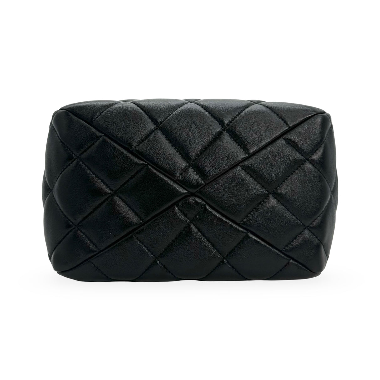 CHANEL: Quilted Lambskin Small Top Handle Shopping Bag