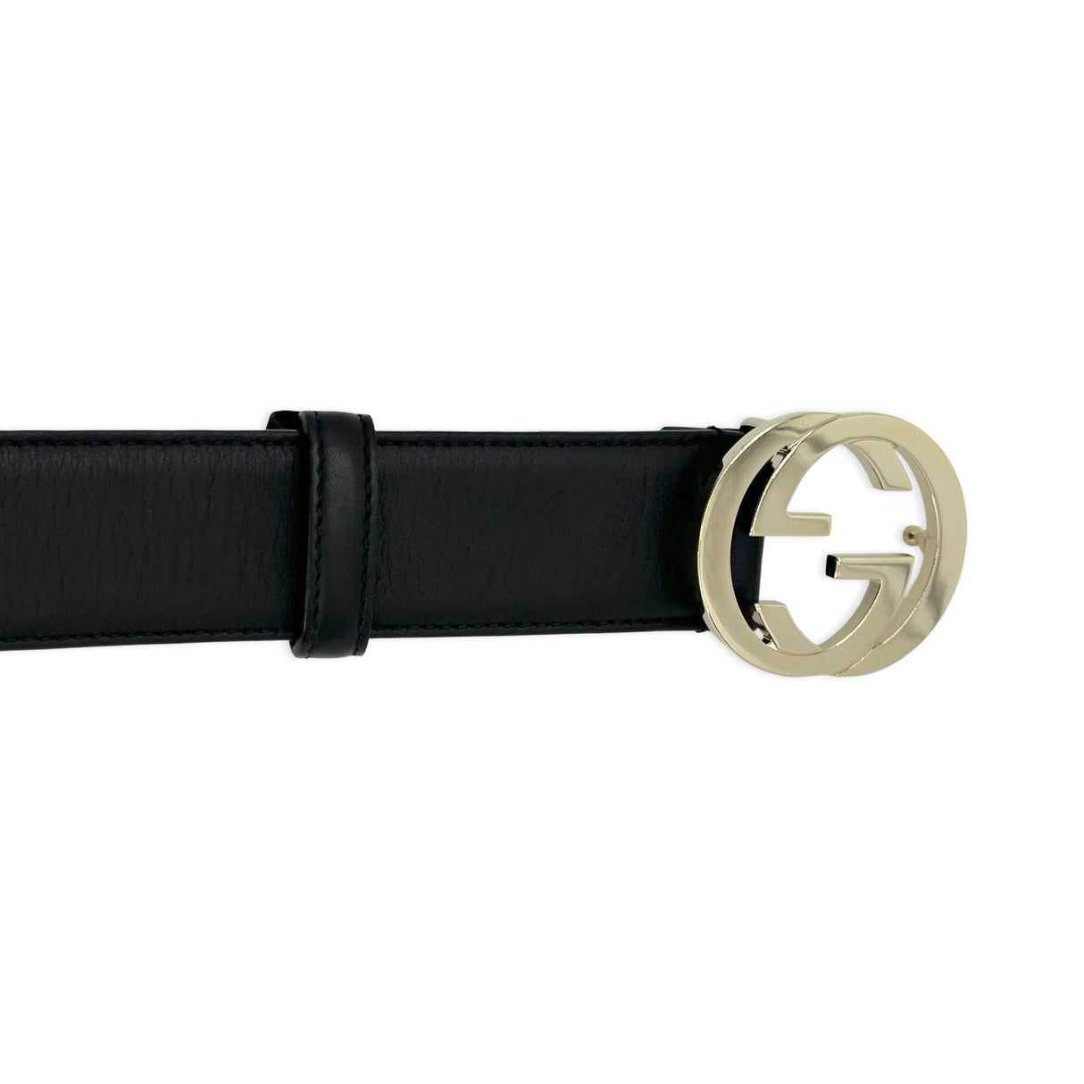 GUCCI: Leather Interlocking G Belt
