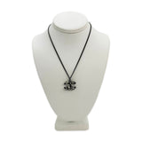 CHANEL: Floral CC Crystal Enamel Pendant Necklace