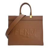FENDI: Grained Leather Medium Sunshine Tote