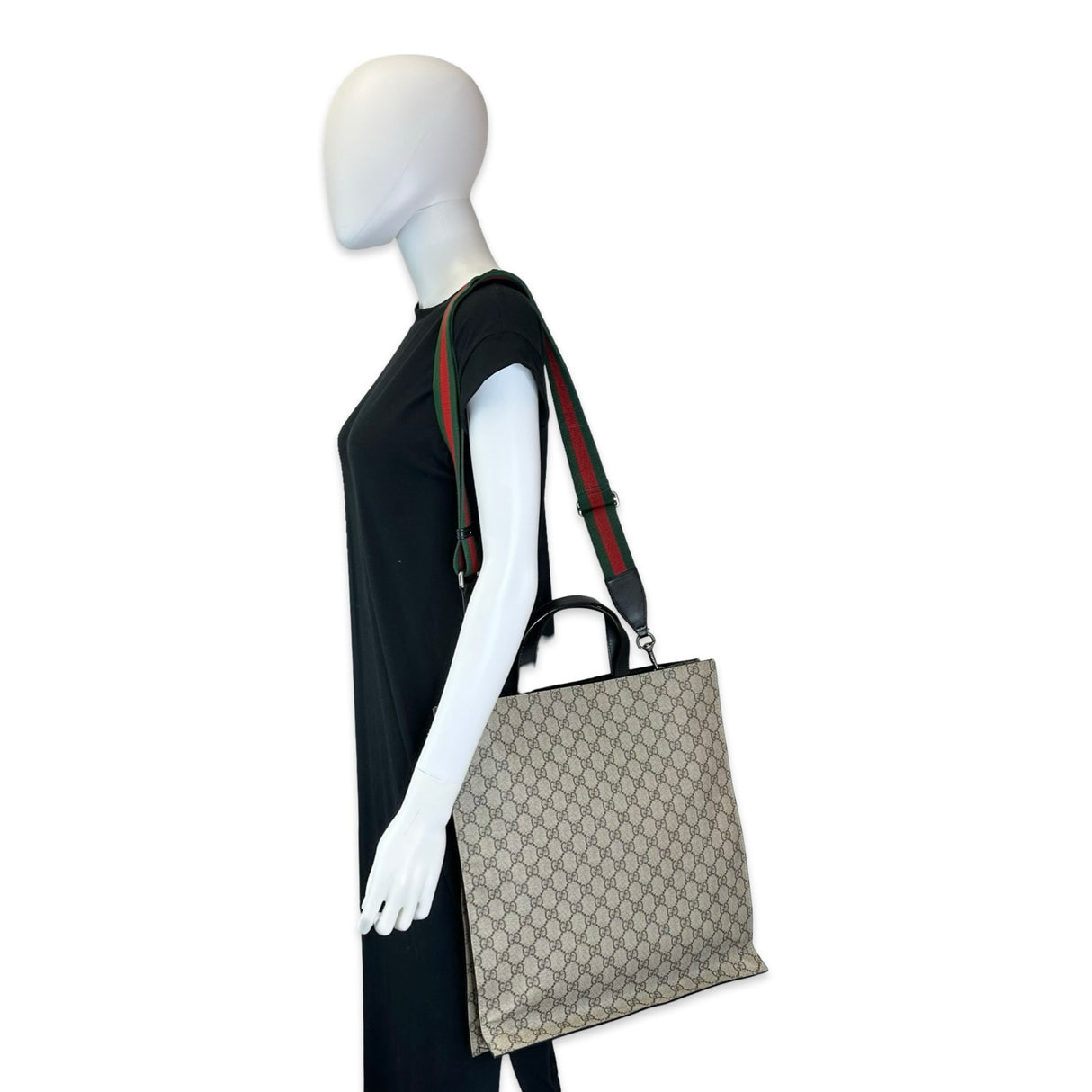 GUCCI: GG Supreme Web Vertical Tote