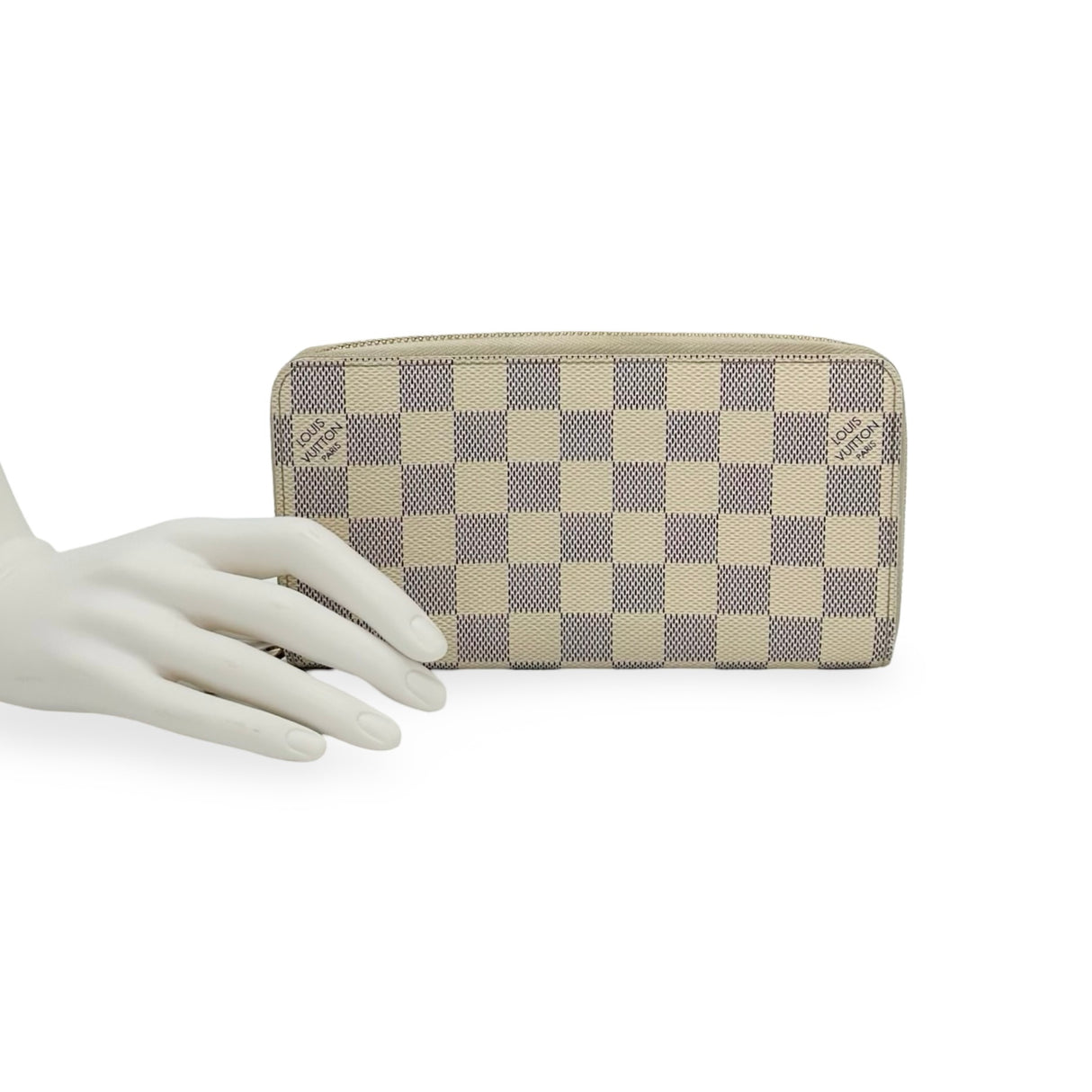 LOUIS VUITTON: Damier Azur Zippy Wallet