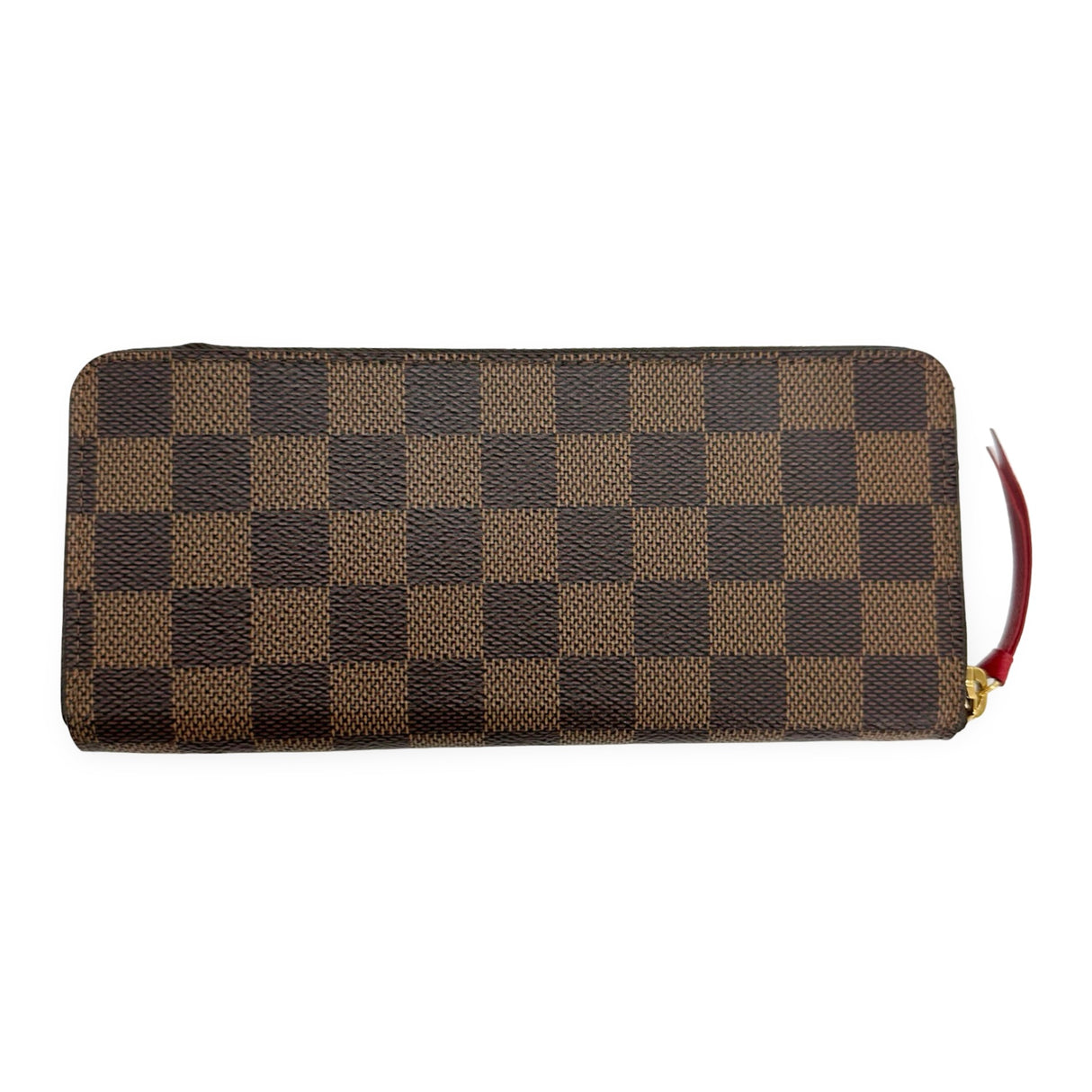 LOUIS VUITTON: Damier Ebene Clemence Wallet