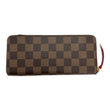 LOUIS VUITTON: Damier Ebene Clemence Wallet