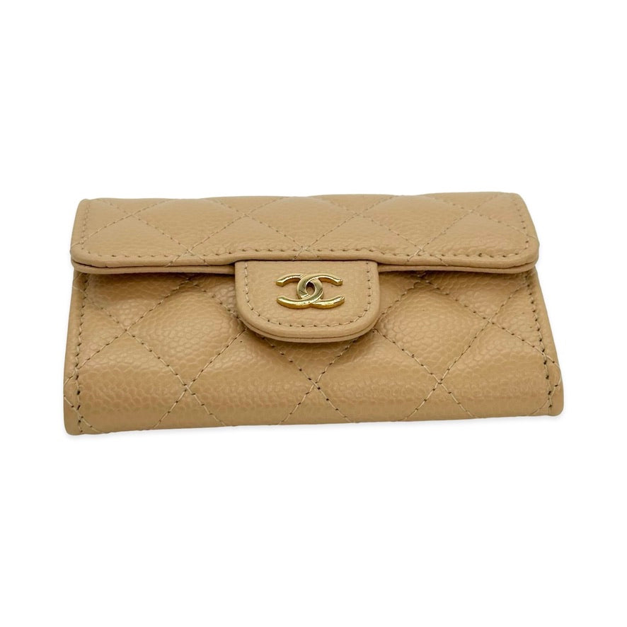 Quilted Caviar Classic Flap Card Holder