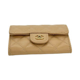 Quilted Caviar Classic Flap Card Holder