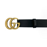 GUCCI: Leather GG Marmont Wide Belt