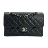 CHANEL: Quilted Caviar Small Classic Double Flap