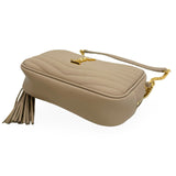 SAINT LAURENT: Quilted Grain de Poudre Mini Lou Camera Bag