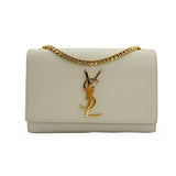SAINT LAURENT: Grain de Poudre Small Kate Chain Bag