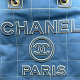 Stitched Canvas Large Deauville Tote