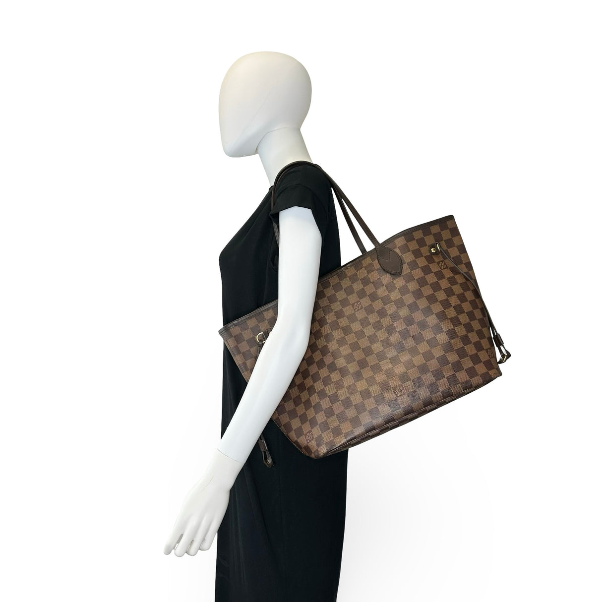 LOUIS VUITTON: Damier Ebene Neverfull MM