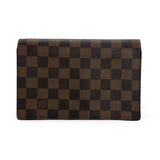 LOUIS VUITTON: Damier Ebene Vavin Chain Wallet