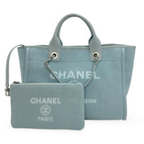 CHANEL: Tweed Canvas Small Deauville Tote