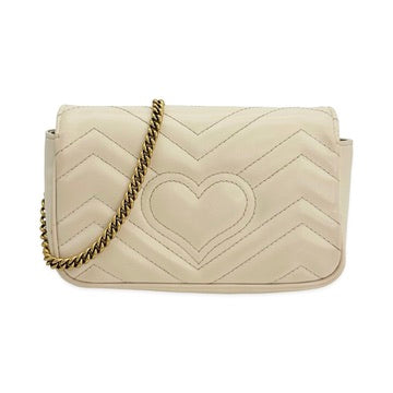 Quilted Leather GG Marmont Super Mini Chain Bag
