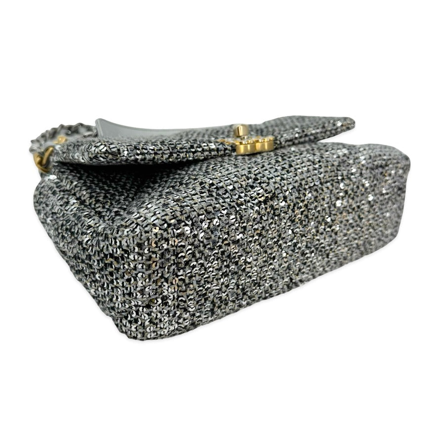 CHANEL: Quilted Sequin Small 19 Flap Bag