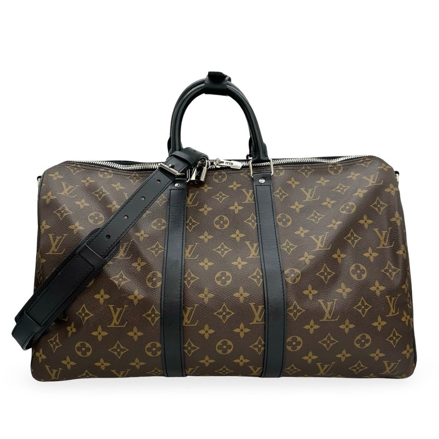 LOUIS VUITTON: Monogram Macassar Keepall Bandouliere 45