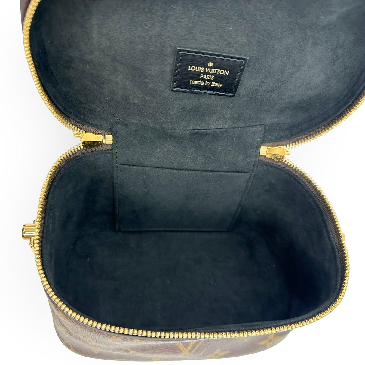 LOUIS VUITTON: Monogram Reverse Vanity PM