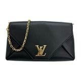LOUIS VUITTON: Calfskin Lovenote Chain Clutch