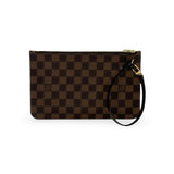 LOUIS VUITTON: Damier Ebene Neverfull Pochette