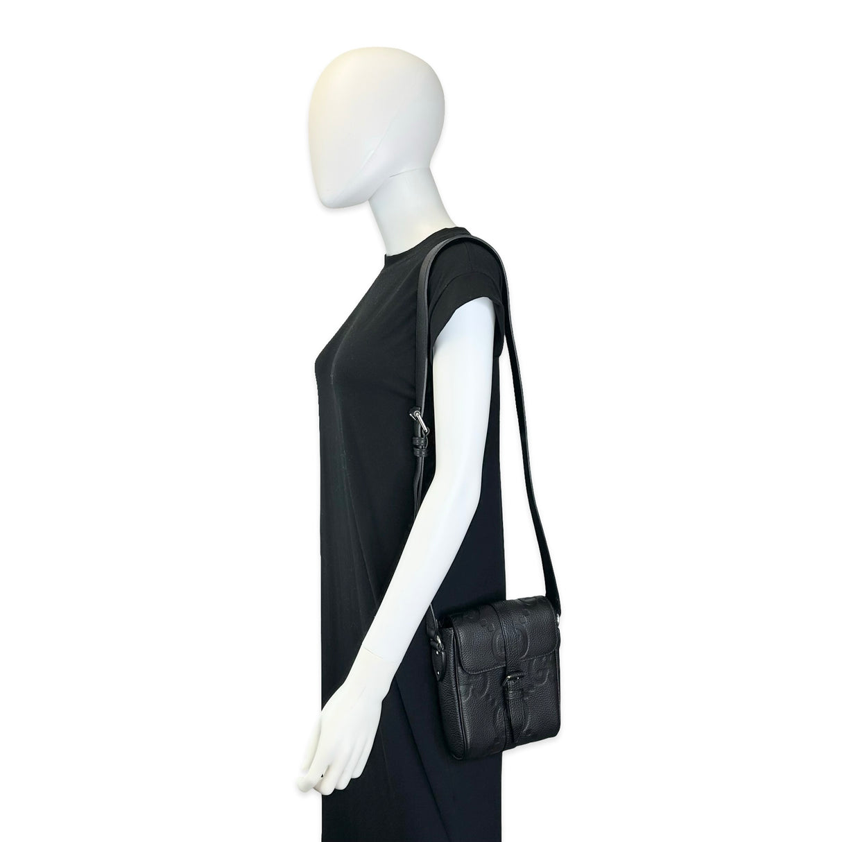 LOUIS VUITTON: Piuma Jumbo GG Embossed Mini Messenger