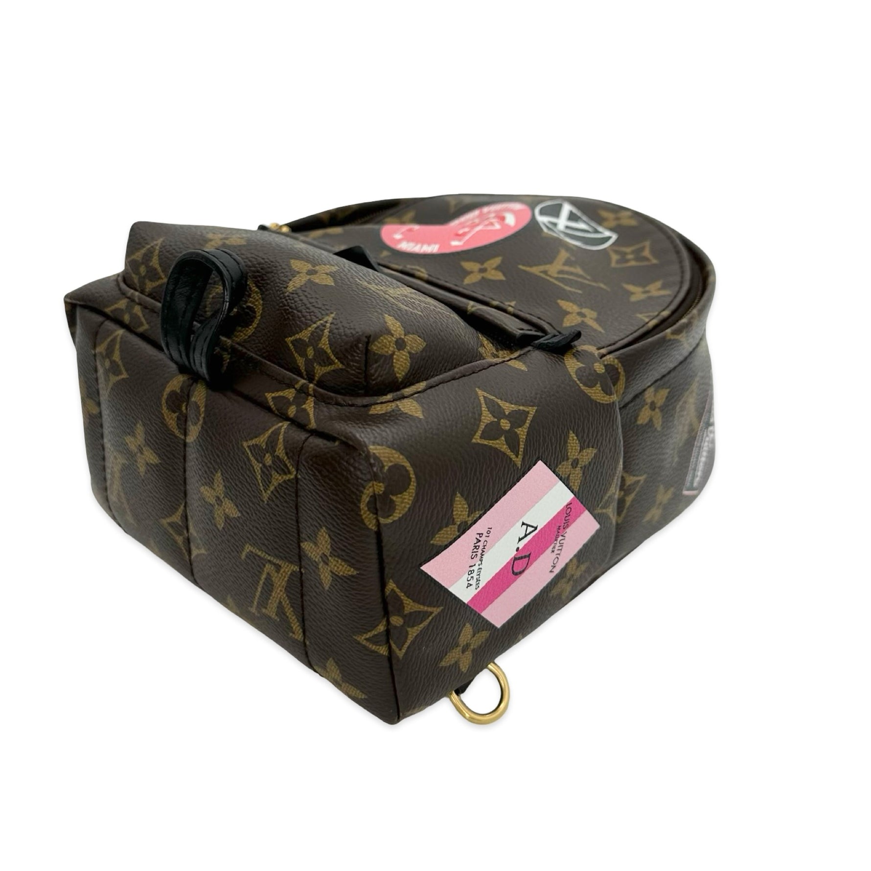 LOUIS VUITTON Palm Springs Mini My LV World Tour Personnalisable Monogram