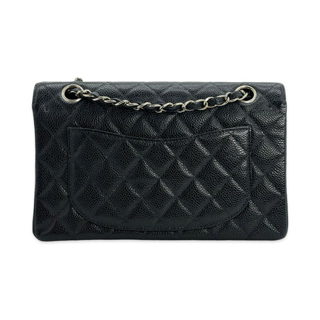 CHANEL: Quilted Caviar Small Classic Double Flap
