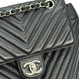 CHANEL: Chevron Quilted Lambskin Small Urban Spirit Backpack