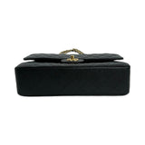 Quilted Caviar Medium Classic Double Flap