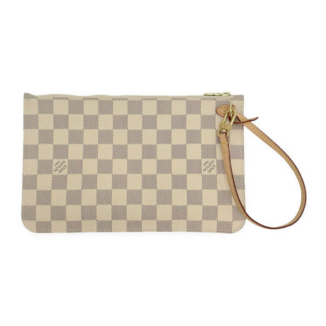 LOUIS VUITTON: Damier Azur Neverfull Pochette