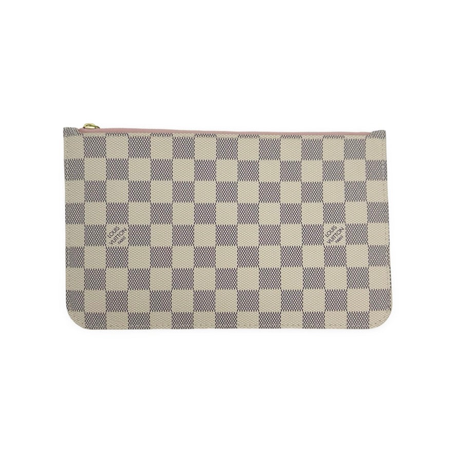 LOUIS VUITTON: Damier Azur Neverfull Pochette