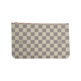 LOUIS VUITTON: Damier Azur Neverfull Pochette