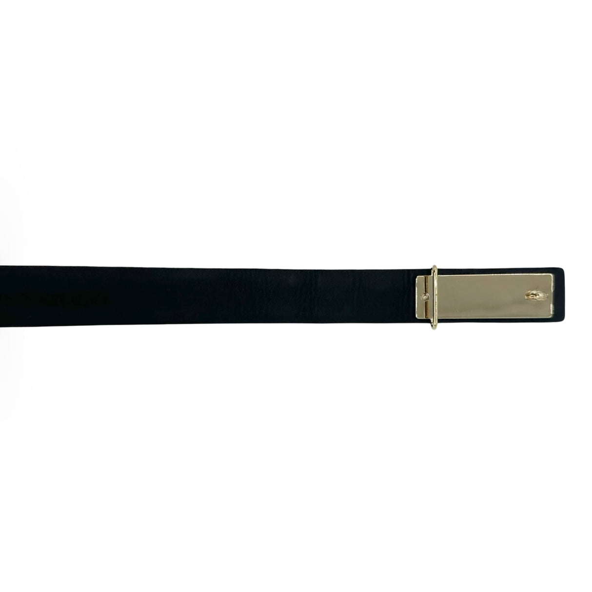 CHANEL: Calfskin Logo Belt