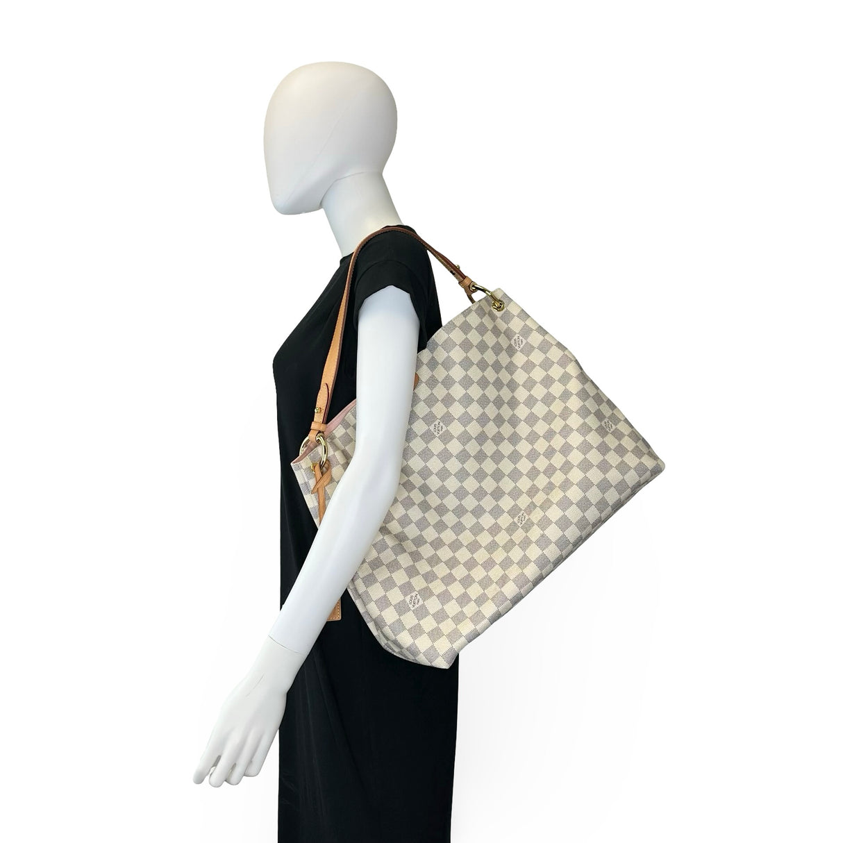 LOUIS VUITTON: Damier Azur Graceful MM