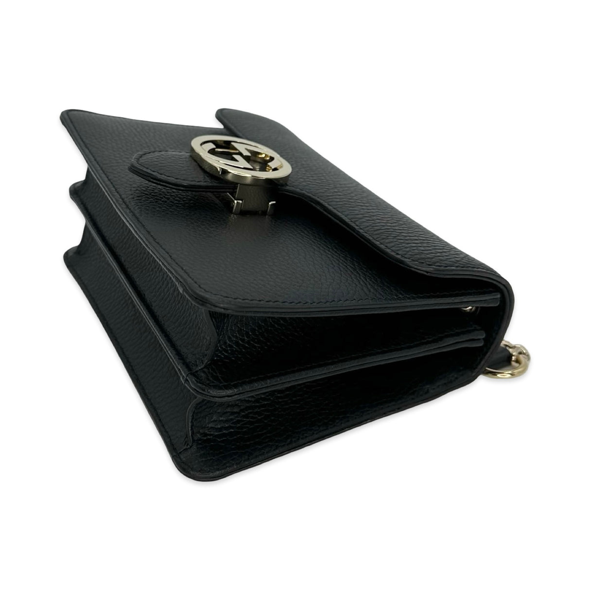 Grained Calfskin Interlocking G Chain Bag