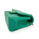 CHANEL: Iridescent Quilted Lambskin Mini Top Handle Flap Bag