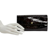LOUIS VUITTON: Monogram Vernis Sarah Wallet