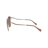 GUCCI: Pink Oversized Cat Eye Sunglasses