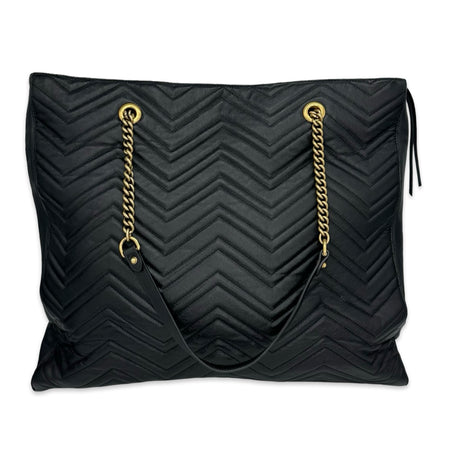 GUCCI: Quilted Leather GG Marmont Slim Tote