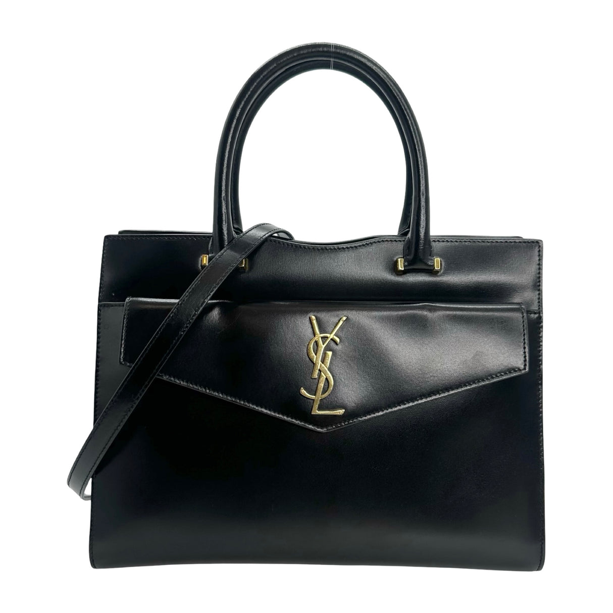 SAINT LAURENT: Leather Medium Uptown Tote – Luv Luxe Scottsdale