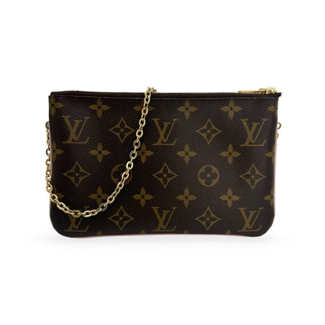 LOUIS VUITTON: Monogram Animation Double Zip Pochette