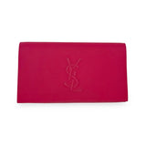SAINT LAURENT: Leather Large Belle de Jour Clutch