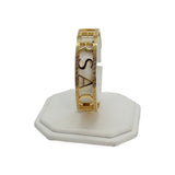 VERSACE: Logo Cuff Bracelet
