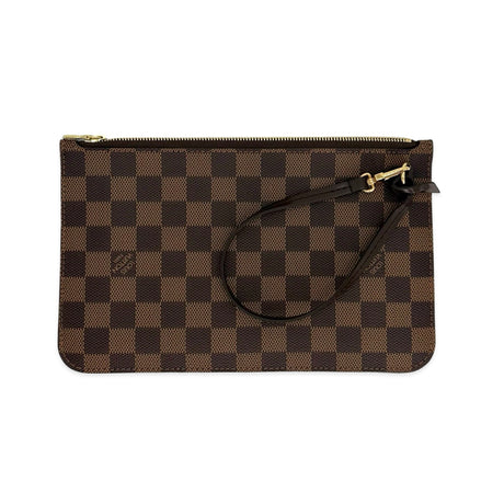 LOUIS VUITTON: Damier Ebene Neverfull Pochette
